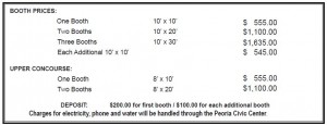 Greater PEORIA Farm Show Expo Booth Pricing